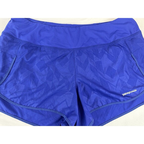 PATAGONIA WOMEN'S LINED STRIDER SHORTS 3.5 IN INSEAM BLUE SIZE LARGE - Picture 3 of 9